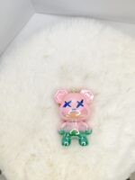 Colorful Faceted Graffiti Bear Pendant