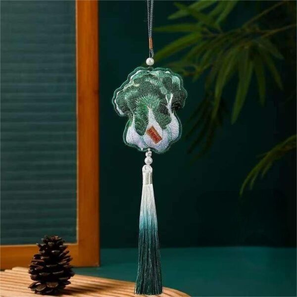 Chinese Dunhuang Embroidered Sachet Hangings-1