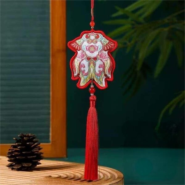 Chinese Dunhuang Embroidered Sachet Hangings-2