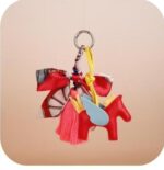 Silk Scarf with Flying Horse Pendant