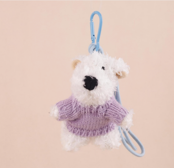 Dog stuffed toy pendant