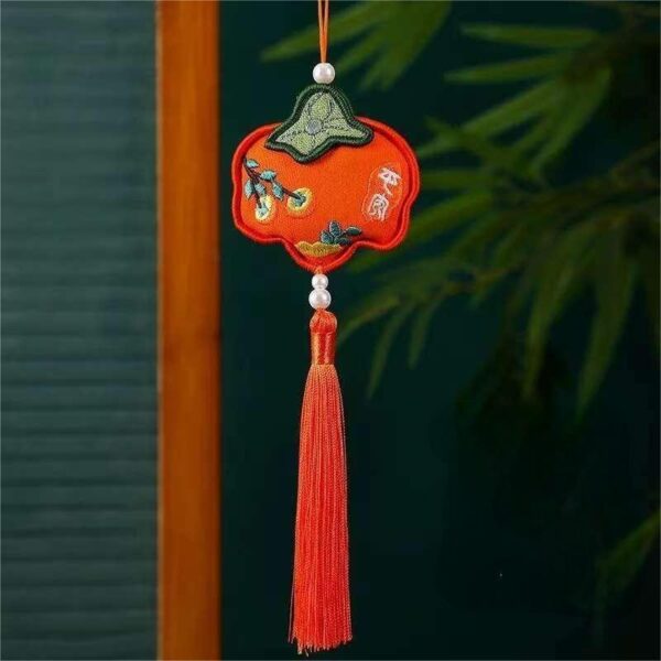 Chinese Dunhuang Embroidered Sachet Hangings-3