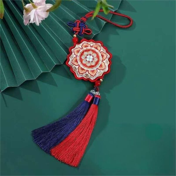 Chinese Dunhuang Embroidered Sachet Hangings-3