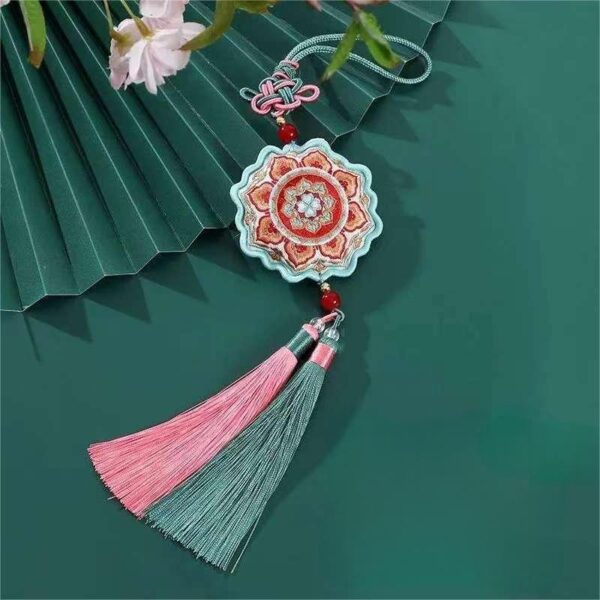 Chinese Dunhuang Embroidered Sachet Hangings-3