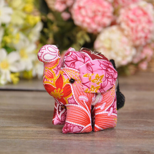 Thai Fabric Elephant Hanging Ornament
