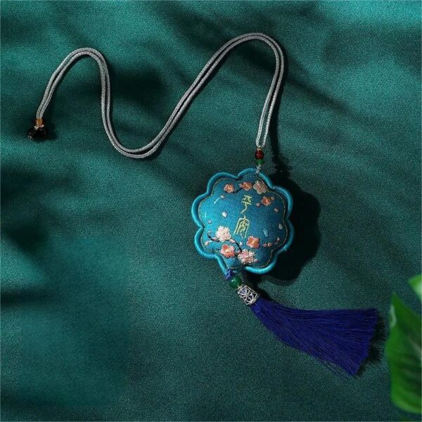 Chinese Dunhuang Embroidered Sachet Hangings-3