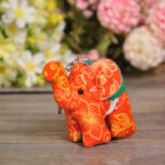 Thai Fabric Elephant Hanging Ornament