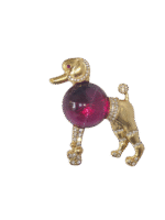 Gemstone brooch