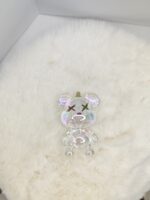 Colorful Faceted Graffiti Bear Pendant