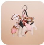 Silk Scarf with Flying Horse Pendant