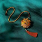 Chinese Dunhuang Embroidered Sachet Hangings-1