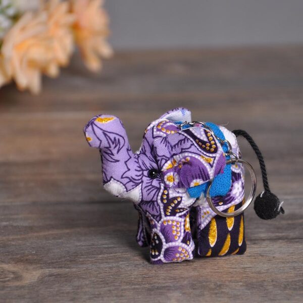 Thai Fabric Elephant Hanging Ornament