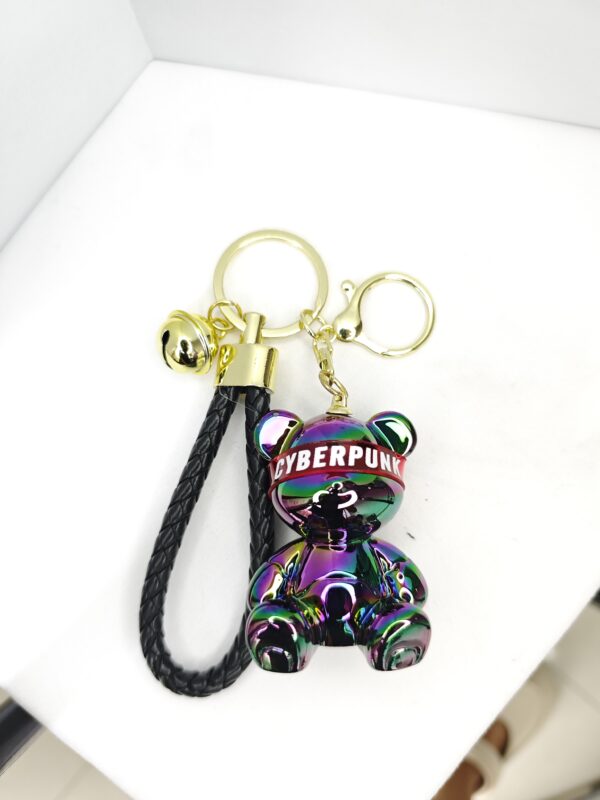 Electroplated Dazzling Future Bear pendant