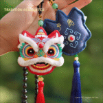 Awakened Lion Embroidered Decorative Piece