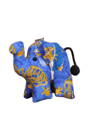 Thai Fabric Elephant Hanging Ornament
