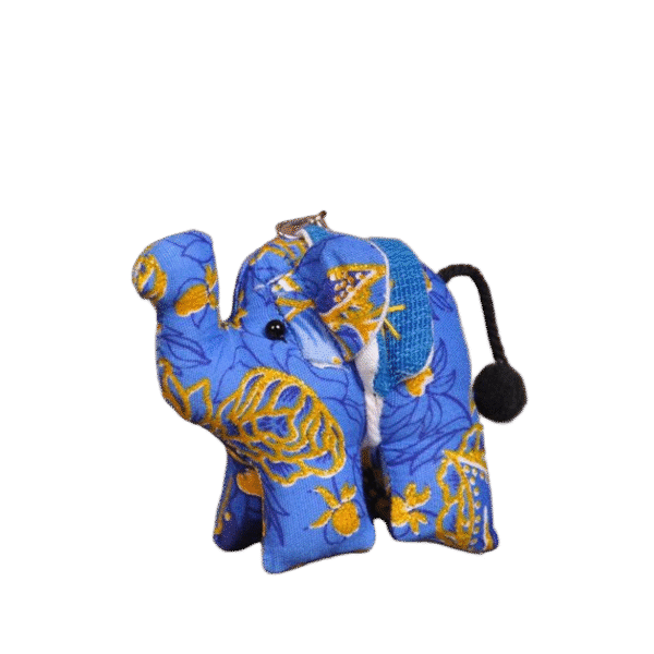 Thai Fabric Elephant Hanging Ornament