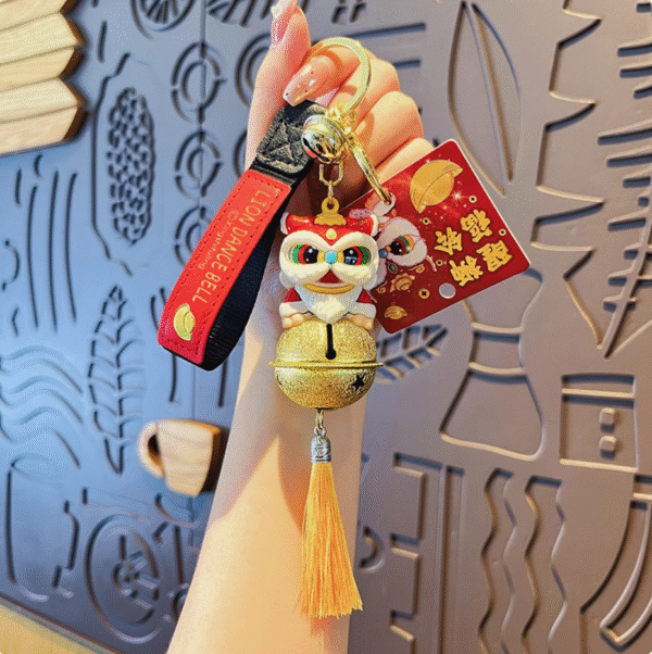 Lion Head Chinese Style Keychain-1