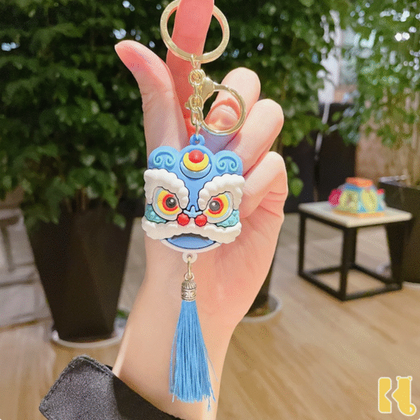 Lion Head Chinese Style Keychain-1