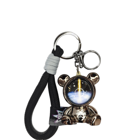 Electroplated Starry Bear pendant