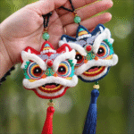 Awakened Lion Embroidered Decorative Piece