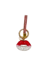 Full diamond kiss pendant