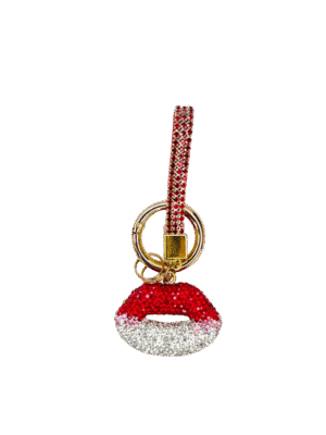 Full diamond kiss pendant