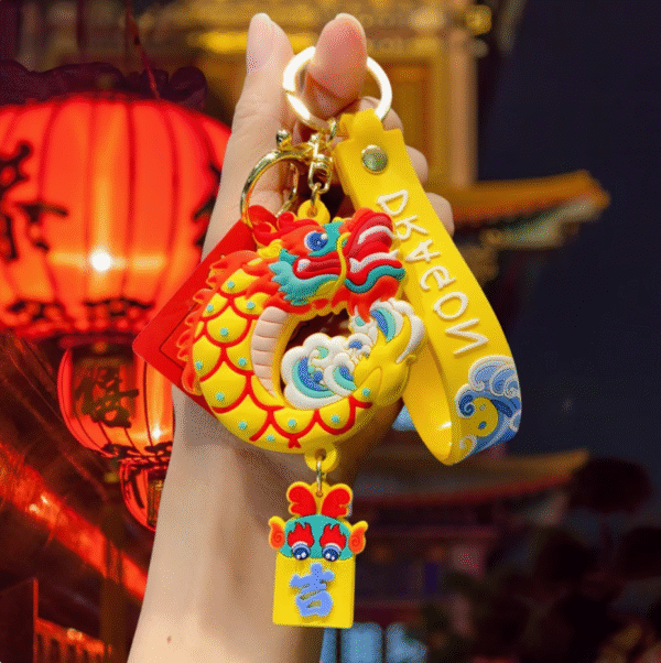 Lion Head Chinese Style Keychain-2