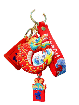 Lion Head Chinese Style Keychain-2