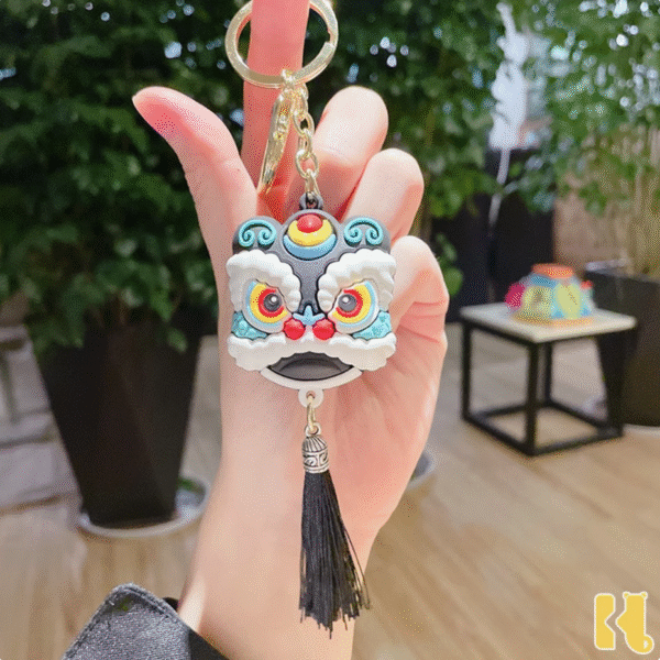 Lion Head Chinese Style Keychain-2