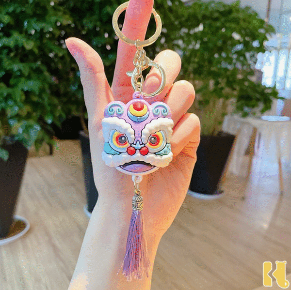 Lion Head Chinese Style Keychain-2