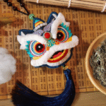 Awakened Lion Embroidered Decorative Piece